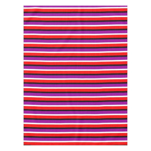 Muster für rote Lila Streifen Tischdecke (Vorderseite)