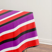 Muster für rote Lila Streifen Tischdecke (Beispiel)