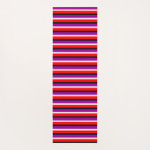 Muster für rote Lila Streifen Yogamatte (Rückseite)