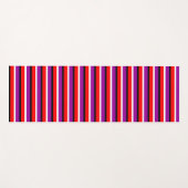 Muster für rote Lila Streifen Yogamatte (Vorderseite (Horizontal))