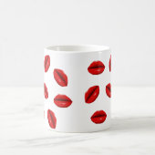 Muster für rote Lippen Kaffeetasse (Mittel)