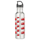 Muster für rote LKW Edelstahlflasche (Rückseite)