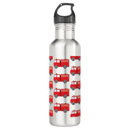 Muster für rote LKW Edelstahlflasche