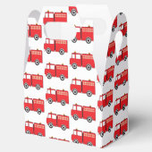 Muster für rote LKW Geschenkschachtel (Geöffnet)