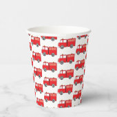 Muster für rote LKW Pappbecher (Rechts)