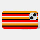 Muster für rote Orangen Streifen Case-Mate iPhone Hülle (Rückseite (Horizontal))