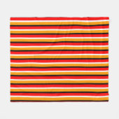 Muster für rote Orangen Streifen Fleecedecke (Vorderseite (Horizontal))