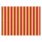Muster für rote Orangen Streifen Tischdecke (Vorderseite (Horizontal))