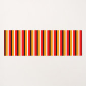 Muster für rote Orangen Streifen Yogamatte (Rückseite (Horizontal))