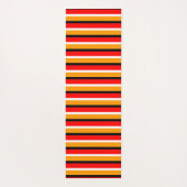 Muster für rote Orangen Streifen Yogamatte (Rückseite)