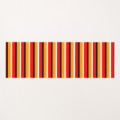 Muster für rote Orangen Streifen Yogamatte (Vorderseite (Horizontal))