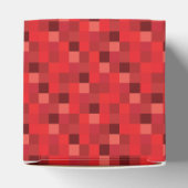 Muster für rote Pixel Geschenkschachtel (Oben)