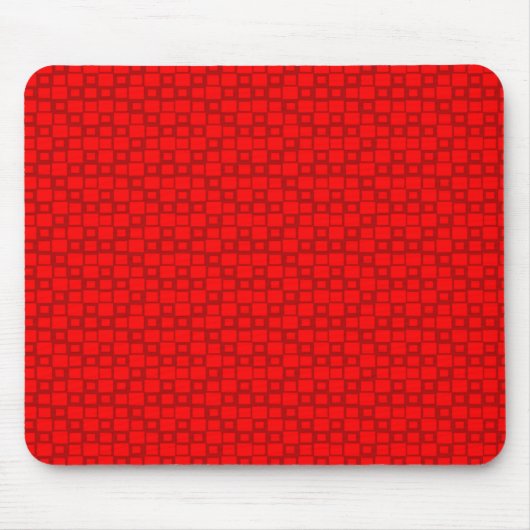 Muster für rote Quadrate Mousepad (Vorne)