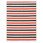 Muster für rote Schwarz-weiße Streifen Tischdecke (Vorderseite)