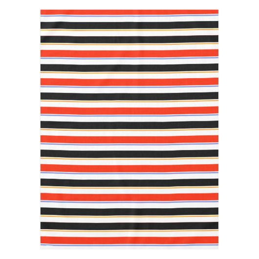 Muster für rote Schwarz-weiße Streifen Tischdecke (Vorderseite)