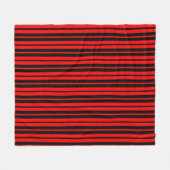 Muster für rote schwarze vertikale Streifen Fleecedecke (Vorderseite (Horizontal))