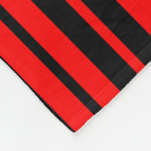 Muster für rote schwarze vertikale Streifen Fleecedecke (Ecke)