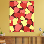 Muster für rote und gelbe Äpfel Leinwanddruck (Insitu (Wohnzimmer))