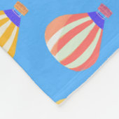 Muster für rote und gelbe Luftballons Fleecedecke (Ecke)