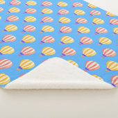 Muster für rote und gelbe Luftballons Sherpadecke (3/4)