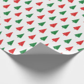 Muster für rote und grüne Aquarellmuster Geschenkpapier (Ecke)