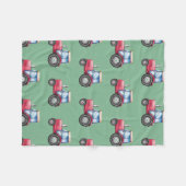 Muster für rote und grüne Wasserfarben Fleecedecke (Vorderseite (Horizontal))