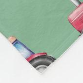 Muster für rote und grüne Wasserfarben Fleecedecke (Ecke)