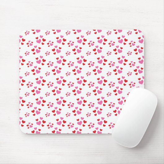 Muster für rote und rosa Herzen Mousepad (Mit Mouse)
