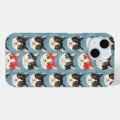 Muster für rote und schwarze Katzen Case-Mate iPhone Hülle (Rückseite (Horizontal))