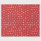 Muster für rote und weiße Sterne Geschenkpapier (Flach)