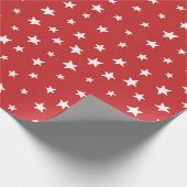 Muster für rote und weiße Sterne Geschenkpapier (Ecke)