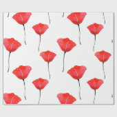 Muster für rote Wasserfarben Geschenkpapier (Flach)