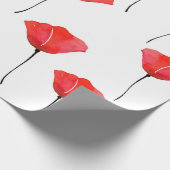 Muster für rote Wasserfarben Geschenkpapier (Ecke)