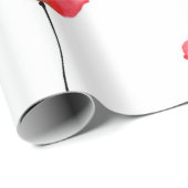 Muster für rote Wasserfarben Geschenkpapier (Rolleneckpunkt)