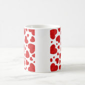 Muster für rote Wasserfarben Kaffeetasse (Mittel)