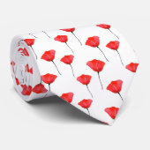 Muster für rote Wasserfarben Krawatte (Gerollt)