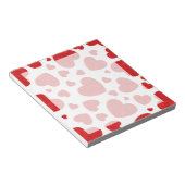 Muster für rote Wasserfarben Notizblock (angewinkelt)