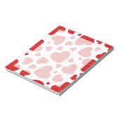 Muster für rote Wasserfarben Notizblock (Rotiert)