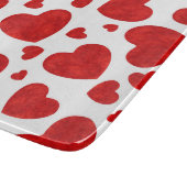 Muster für rote Wasserfarben Schneidebrett (Ecke)