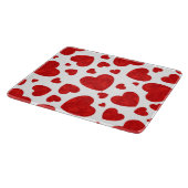 Muster für rote Wasserfarben Schneidebrett (Ecke)