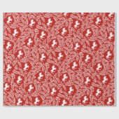 Muster für rotes und weißes Einhorn-Muster (Muster Geschenkpapier (Flach)