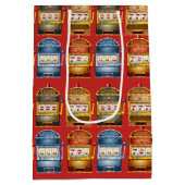 Muster für rückseitige Schlitze Mittlere Geschenktüte (Rückseite)