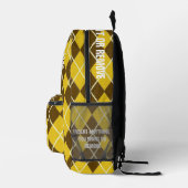 Muster für runder Foto und Text Bedruckter Rucksack (Rechts)