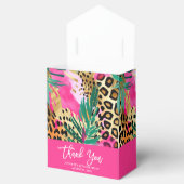 Muster für Safari Animals' Pelz Prints & Palm Blät Geschenkschachtel (Geöffnet)