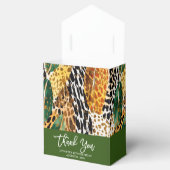 Muster für Safari Animals' Pelz Prints & Palm Blät Geschenkschachtel (Geöffnet)