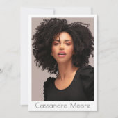 Muster für Schauspieler 4 Foto Zwei-Seiten-Comp-QR Einladung (Vorderseite)