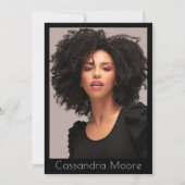 Muster für Schauspieler 4 Foto Zwei-Seiten-Comp-QR Einladung (Vorderseite)