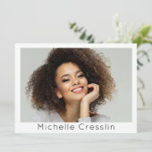 Muster für Schauspieler 4 Foto Zwei-Seiten-Zed-Kar Einladung (Stehend Vorderseite)