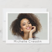 Muster für Schauspieler 4 Foto Zwei-Seiten-Zed-Kar Einladung (Vorderseite)