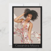 Muster für Schauspieler 4 Foto Zwei-seitige Comp-K Einladung (Vorderseite)